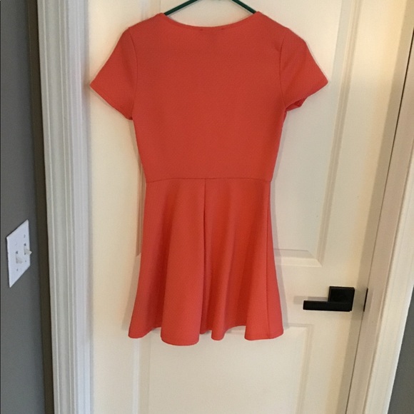 Forever 21 - Juniors - Coral S/S Dress - Sz Small - Picture 5 of 7